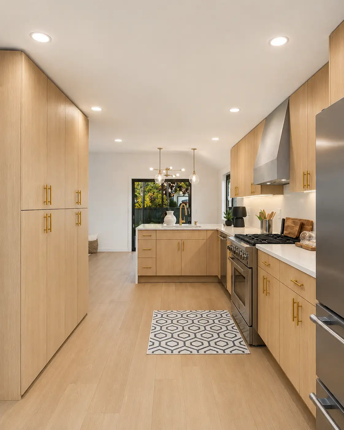 Modern oak kitchen project